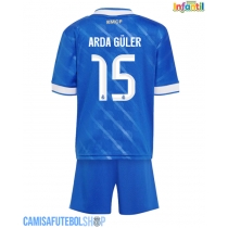 Camisa de time de futebol Real Madrid Arda Guler #15 Replicas 3º Equipamento Infantil 2025-26 Manga Curta (+ Calças curtas)